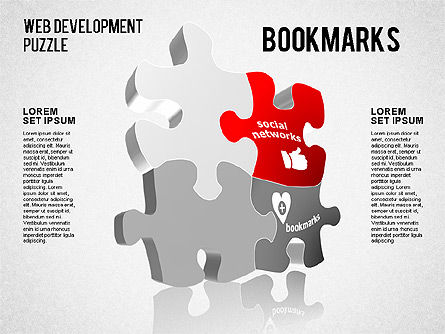Puzzle de Desarrollo Web, Diapositiva 11, 01487, Diagramas de puzzle — PoweredTemplate.com