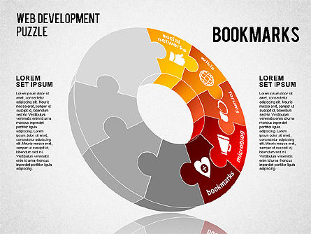Puzzle de Desarrollo Web, Diapositiva 5, 01487, Diagramas de puzzle — PoweredTemplate.com