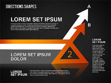 Formas de dirección, Diapositiva 16, 01488, Formas — PoweredTemplate.com