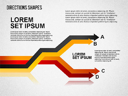 Formas de dirección, Diapositiva 3, 01488, Formas — PoweredTemplate.com
