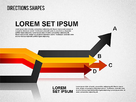 Formas de dirección, Diapositiva 4, 01488, Formas — PoweredTemplate.com