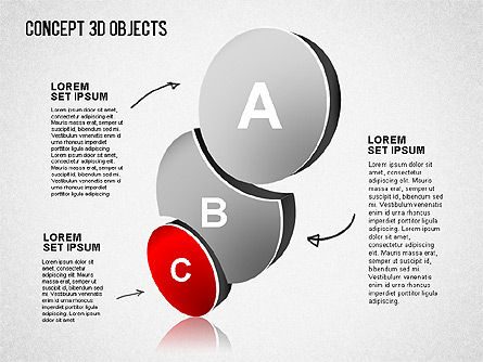 Concepto Objetos 3D, Diapositiva 3, 01493, Formas — PoweredTemplate.com