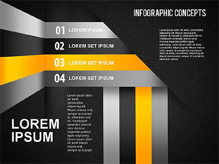 Lignes réfléchies, Diapositive 10, 01495, Formes — PoweredTemplate.com