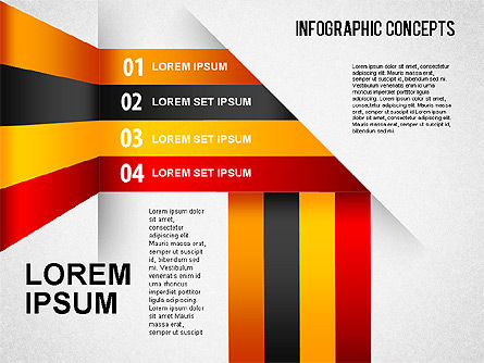 Lignes réfléchies, Diapositive 2, 01495, Formes — PoweredTemplate.com