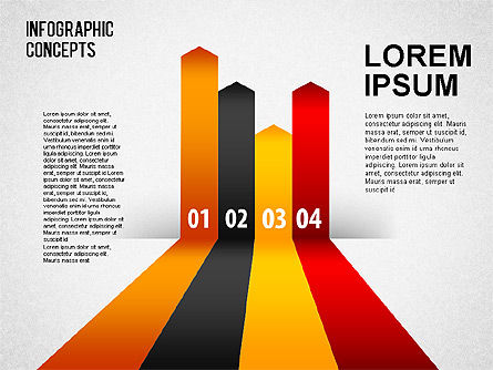 Lignes réfléchies, Diapositive 3, 01495, Formes — PoweredTemplate.com
