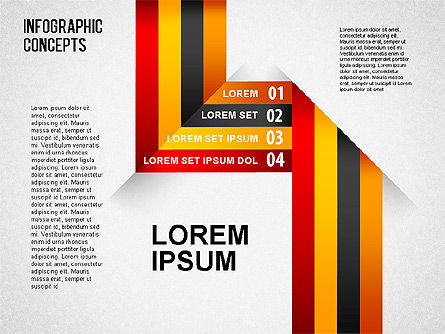 Lignes réfléchies, Diapositive 4, 01495, Formes — PoweredTemplate.com