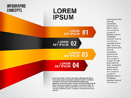 Lignes réfléchies, Diapositive 5, 01495, Formes — PoweredTemplate.com