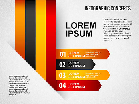 Líneas reflejadas, Diapositiva 7, 01495, Formas — PoweredTemplate.com