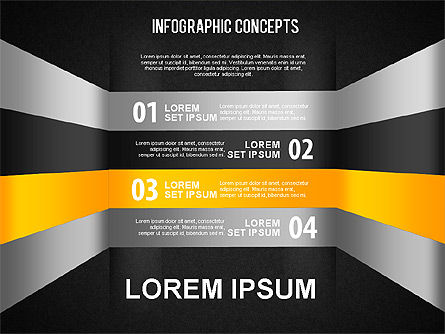 Líneas reflejadas, Diapositiva 9, 01495, Formas — PoweredTemplate.com
