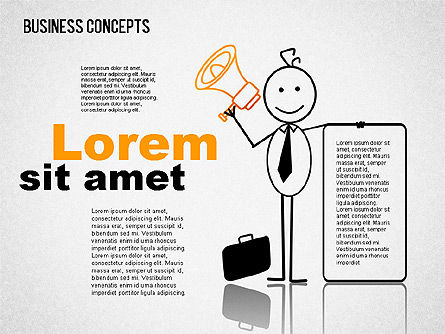 Ilustraciones de negocios con personajes, Diapositiva 7, 01496, Formas — PoweredTemplate.com