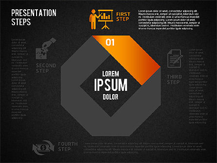 Diagram Langkah Presentasi, Slide 9, 01497, Diagram Panggung — PoweredTemplate.com