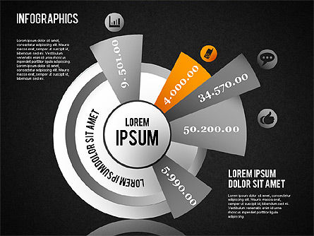 Infographics set, スライド 10, 01499, ビジネスモデル — PoweredTemplate.com
