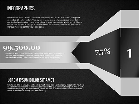 Infographics 세트, 슬라이드 11, 01499, 비즈니스 모델 — PoweredTemplate.com
