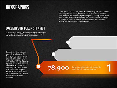 Infographics 세트, 슬라이드 15, 01499, 비즈니스 모델 — PoweredTemplate.com