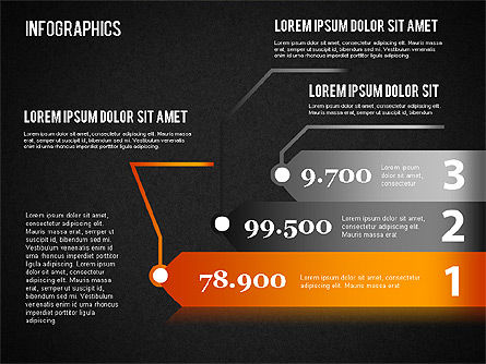 Ensemble d'infographies, Diapositive 16, 01499, Modèles commerciaux — PoweredTemplate.com