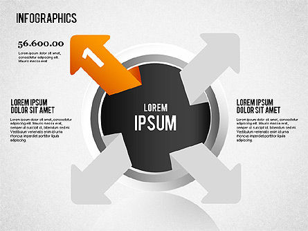 Infographics 세트, 슬라이드 5, 01499, 비즈니스 모델 — PoweredTemplate.com