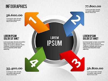 Infographics Set, Slide 6, 01499, Business Models — PoweredTemplate.com