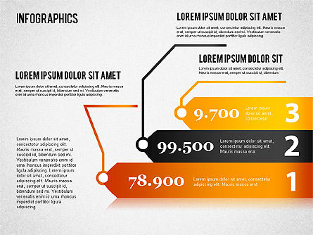 Infographics set, Dia 8, 01499, Businessmodellen — PoweredTemplate.com