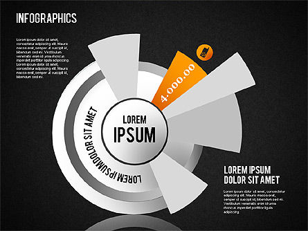 Ensemble d'infographies, Diapositive 9, 01499, Modèles commerciaux — PoweredTemplate.com