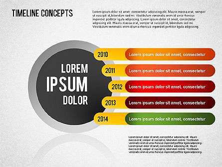 Timeline Concepts, Slide 3, 01500, Timelines & Calendars — PoweredTemplate.com