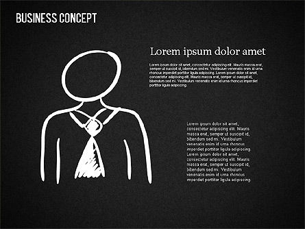 Formas de negocios en la pizarra, Diapositiva 10, 01501, Formas — PoweredTemplate.com