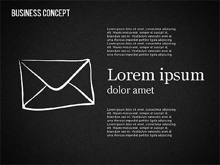 Business formas no quadro-negro, Deslizar 16, 01501, Formas — PoweredTemplate.com
