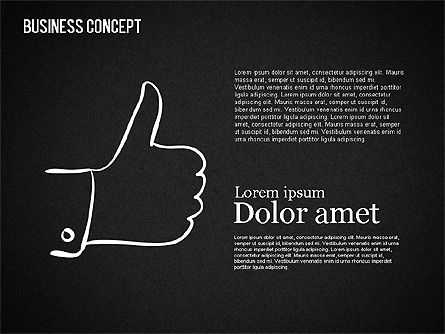 Formas de negocios en la pizarra, Diapositiva 3, 01501, Formas — PoweredTemplate.com