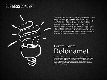 Formas de negocios en la pizarra, Diapositiva 7, 01501, Formas — PoweredTemplate.com