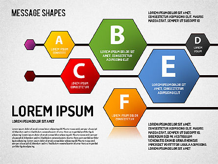 Formas de mensaje, Diapositiva 11, 01502, Formas — PoweredTemplate.com