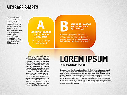 Formas de mensaje, Diapositiva 2, 01502, Formas — PoweredTemplate.com