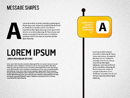 Formas de mensaje, Diapositiva 5, 01502, Formas — PoweredTemplate.com