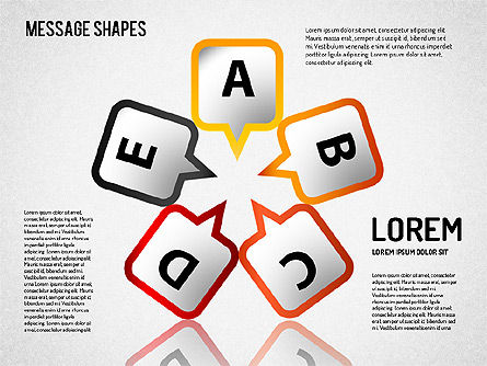 Message formas, Deslizar 8, 01502, Formas — PoweredTemplate.com