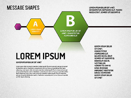 Formas de mensaje, Diapositiva 9, 01502, Formas — PoweredTemplate.com