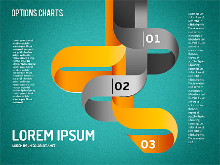 Formas de líneas curvas, Diapositiva 12, 01504, Formas — PoweredTemplate.com