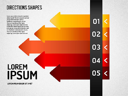 Arah Dan Tahapan, Gratis Templat PowerPoint, 01508, Diagram Panggung — PoweredTemplate.com