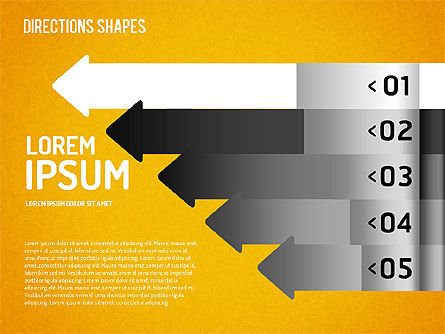 Directions et étapes, Diapositive 11, 01508, Schémas d'étapes — PoweredTemplate.com