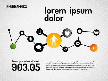 Kotak Peralatan Infografis Sosial, Slide 4, 01509, Model Bisnis — PoweredTemplate.com