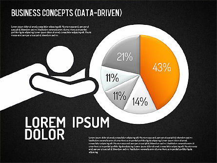 Concepts d'entreprise (pilotés par données), Diapositive 10, 01510, Modèles commerciaux — PoweredTemplate.com