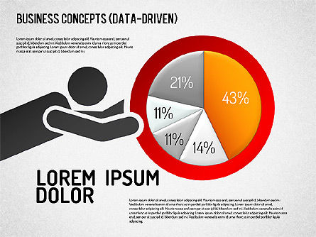 Concetti di affari (dati guidato), Slide 2, 01510, Modelli di lavoro — PoweredTemplate.com