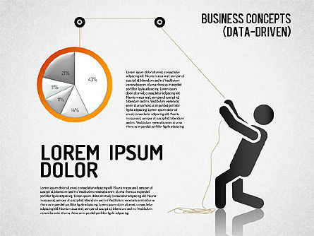 비즈니스 개념 (데이터 기반), 슬라이드 8, 01510, 비즈니스 모델 — PoweredTemplate.com