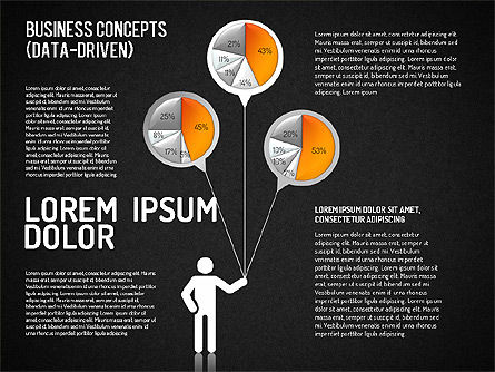 Concepts d'entreprise (pilotés par données), Diapositive 9, 01510, Modèles commerciaux — PoweredTemplate.com
