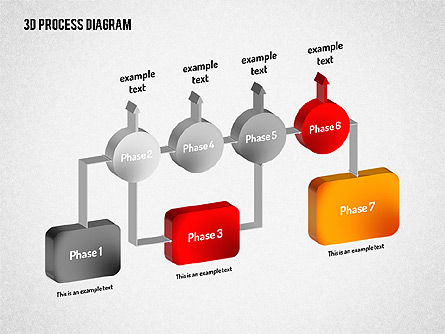 Bagan Alir 3d, Slide 4, 01511, Diagram Proses — PoweredTemplate.com