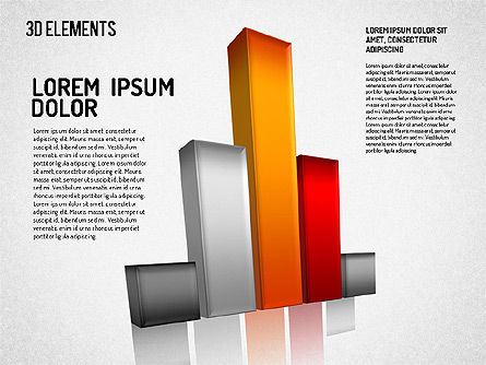 3d 개체 설정, 슬라이드 5, 01512, 모양 — PoweredTemplate.com