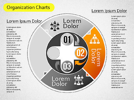 Organigrammes organiques, Diapositive 3, 01514, Graphiques organisationnels — PoweredTemplate.com