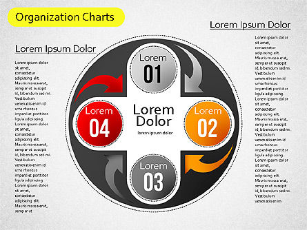 Organigrammes organiques, Diapositive 5, 01514, Graphiques organisationnels — PoweredTemplate.com