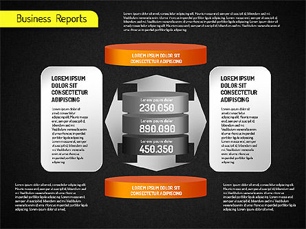 Relatórios de negócios, Deslizar 14, 01515, Modelos de Negócio — PoweredTemplate.com