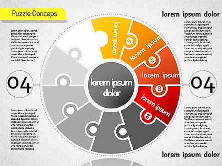 Conceptos de rompecabezas en escena, Diapositiva 5, 01516, Diagramas de la etapa — PoweredTemplate.com