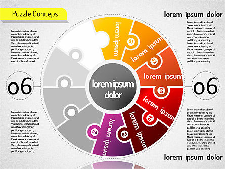 Conceptos de rompecabezas en escena, Diapositiva 7, 01516, Diagramas de la etapa — PoweredTemplate.com