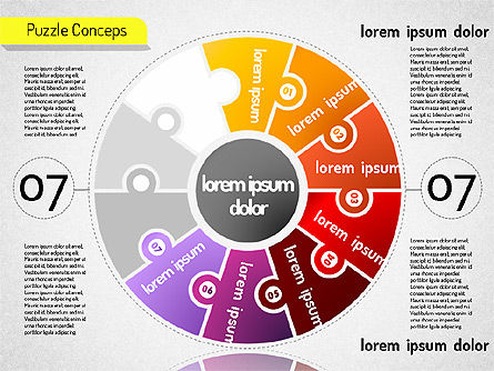 Concetti di puzzle in scena, Slide 8, 01516, Diagrammi Palco — PoweredTemplate.com