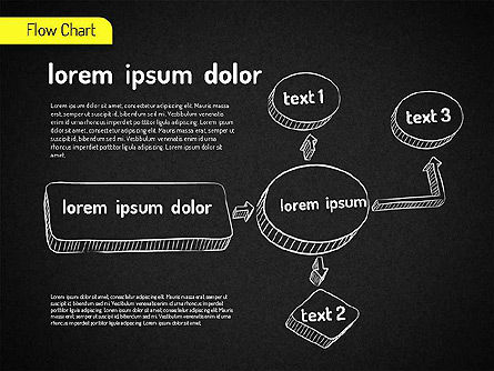 Diagrama de flujo dibujado a mano, Diapositiva 14, 01517, Diagramas de flujo — PoweredTemplate.com